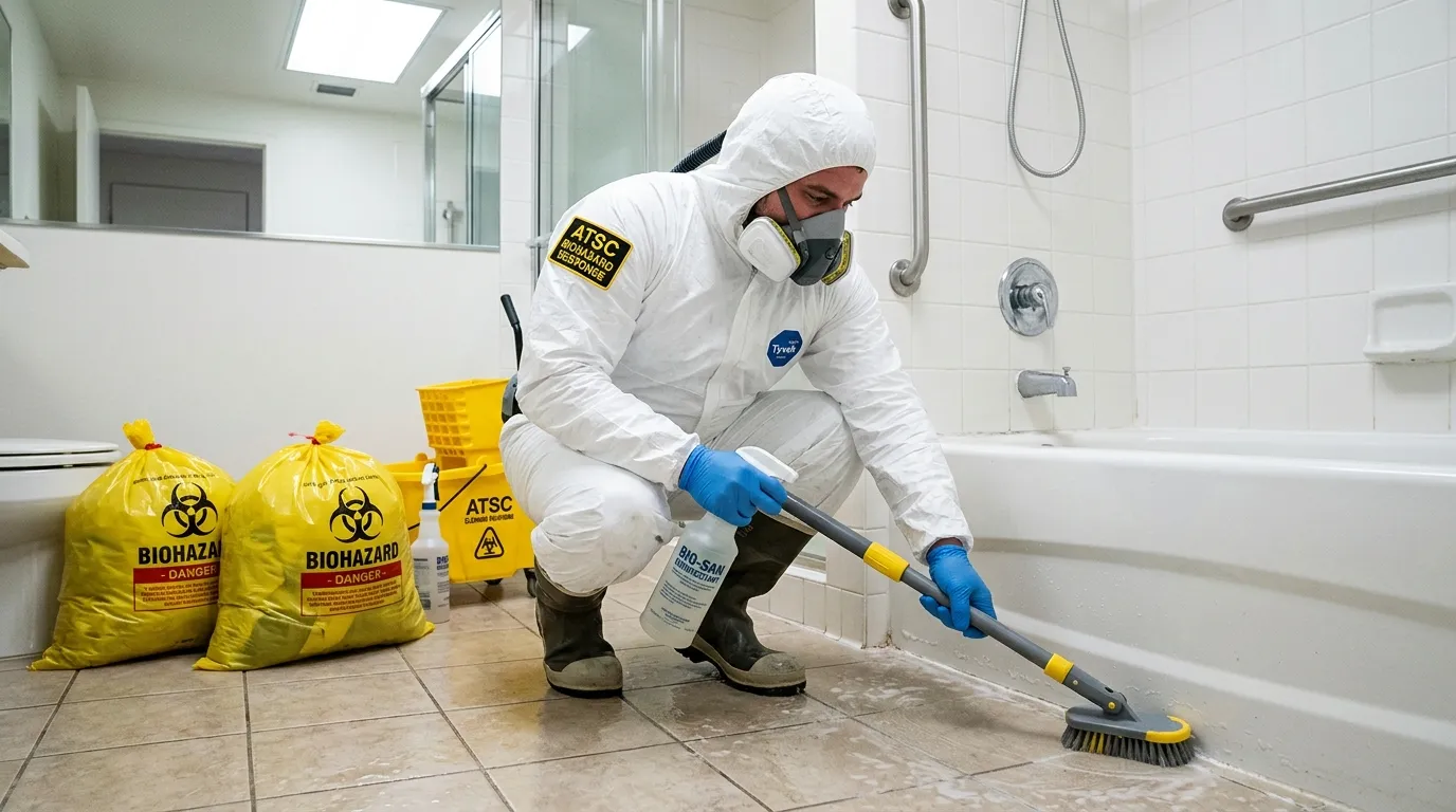 Decontamination equipment deployed for Blood Cleanup in Wake Village